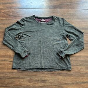 Bombas Women's Merino Wool Blend Crew Neck Long Sleeve T-Shirt